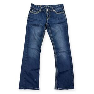 Carreli Pants Women's‎ Size 28 Blue Jeans Bootcut Denim Dark Wash Y2K